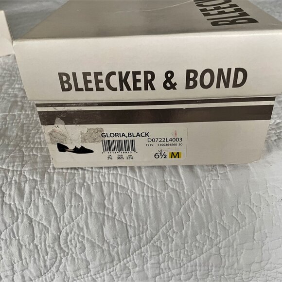 Bleecker & Bond ‘Gloria’ Pointed Toe Leather Flat Black S:6.5 RUNS LARGE - Picture 6 of 6